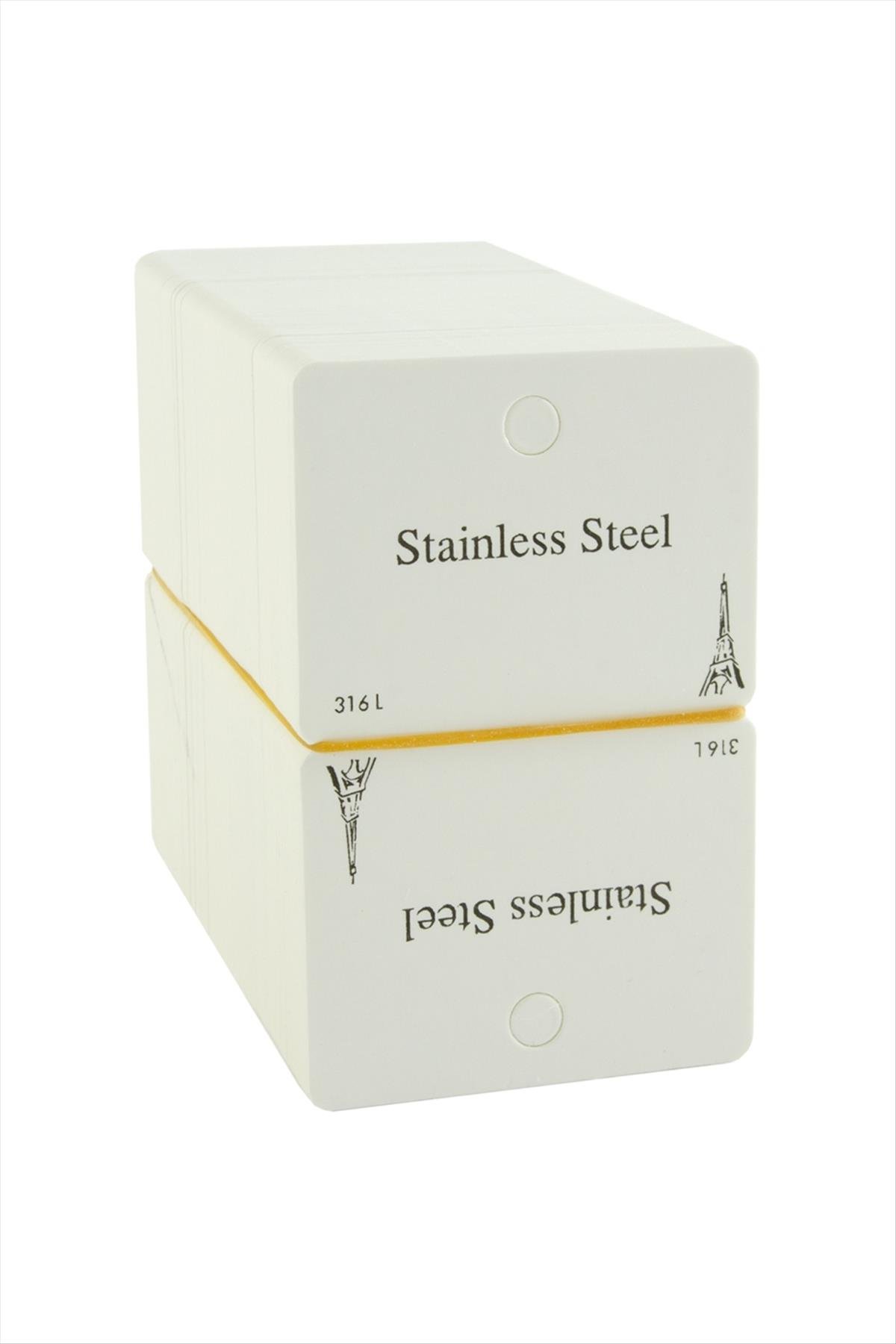 Çelik Dikdörtgen Bileklik Kartı 200 Adet