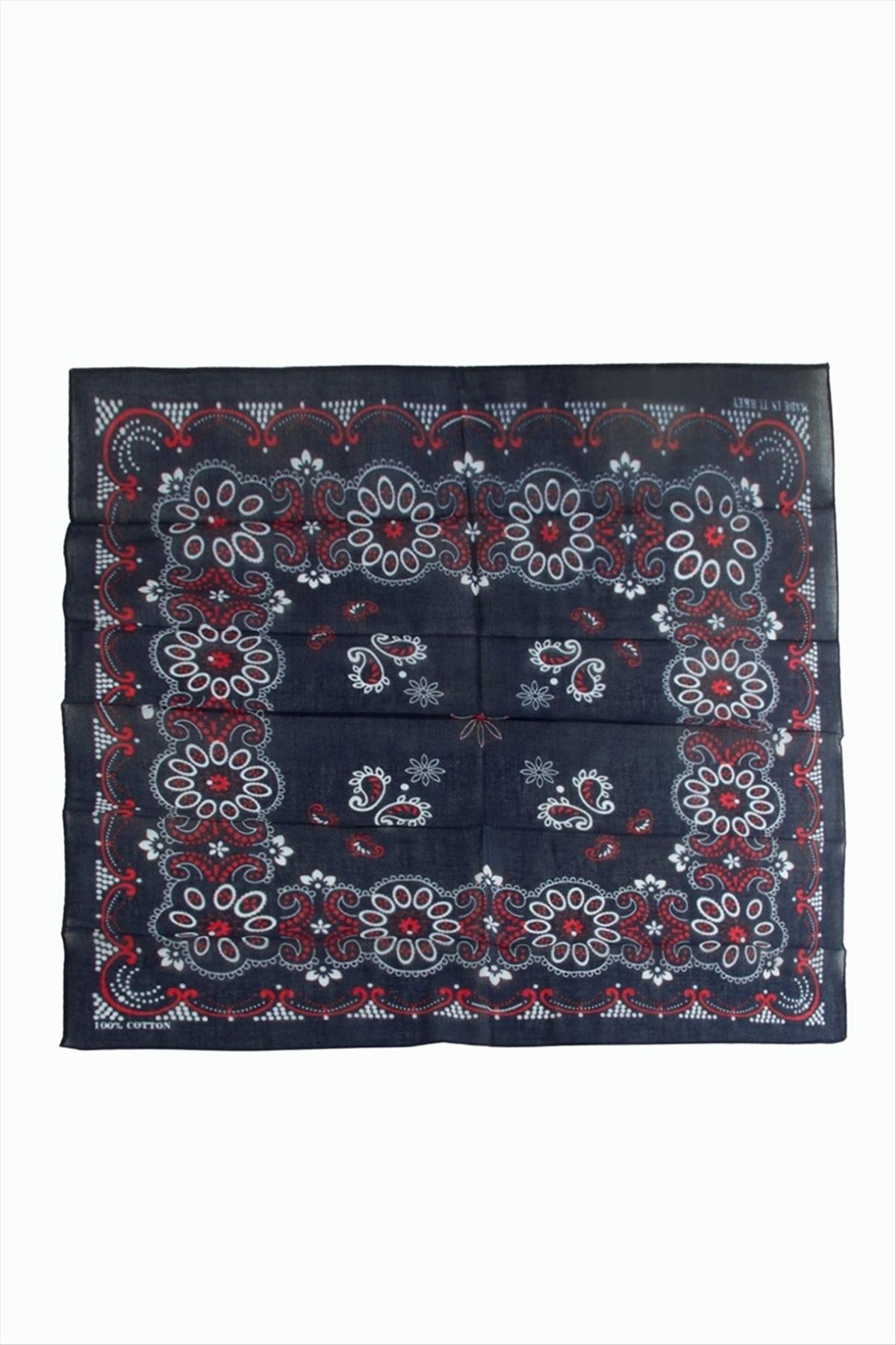Çiçek Desenli Bandana 50*50