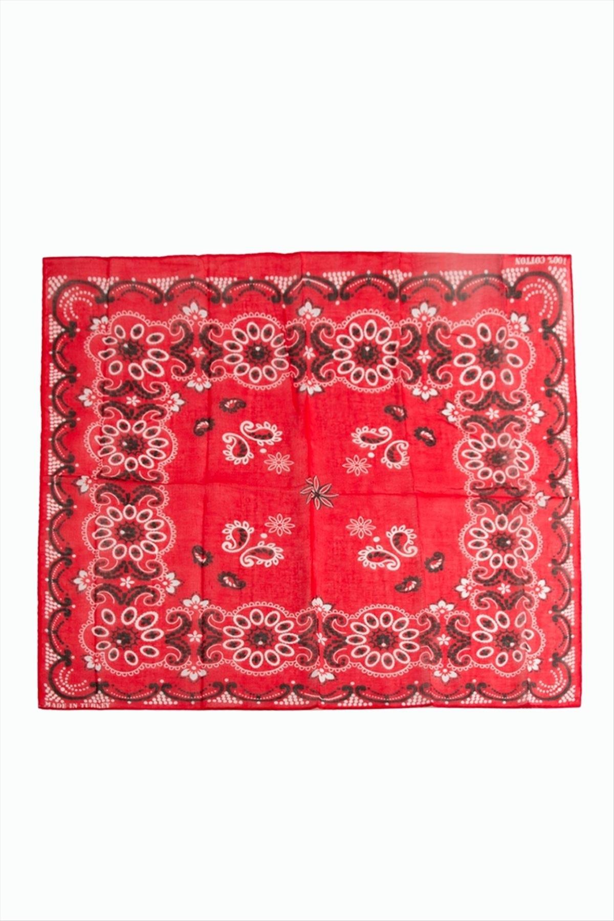 Çiçek Desenli Bandana 50*50