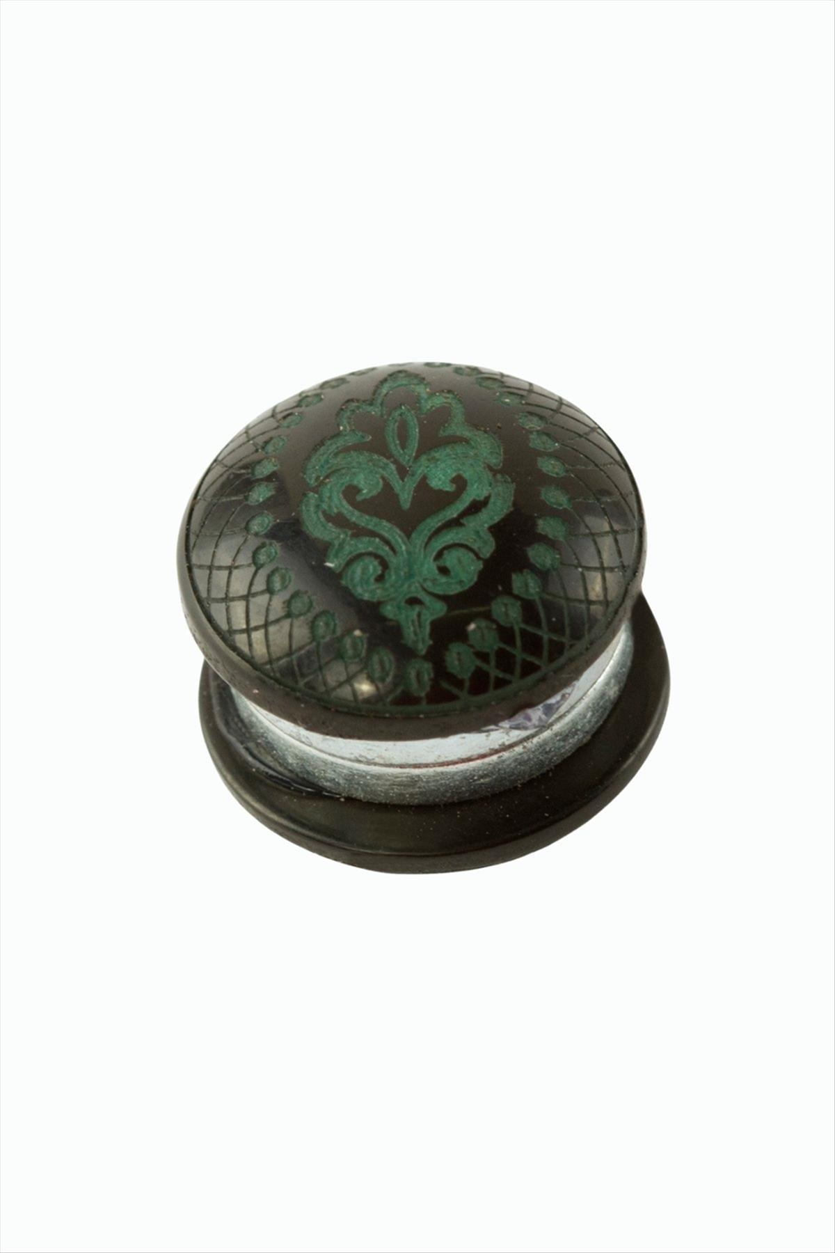 Çiçek Desenli Kupa Eşarp Mıknatısı 1 Adet