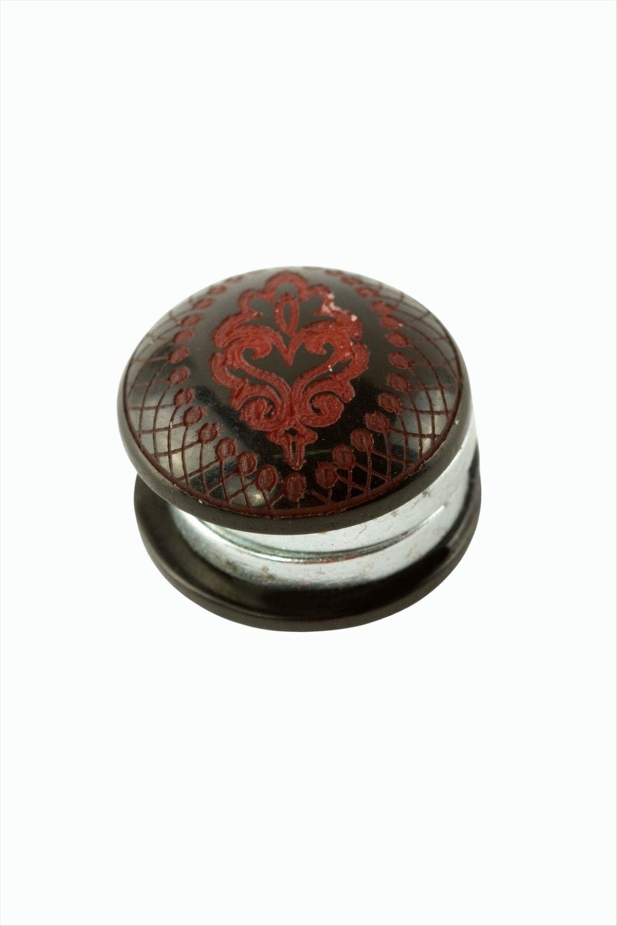 Çiçek Desenli Kupa Eşarp Mıknatısı 1 Adet