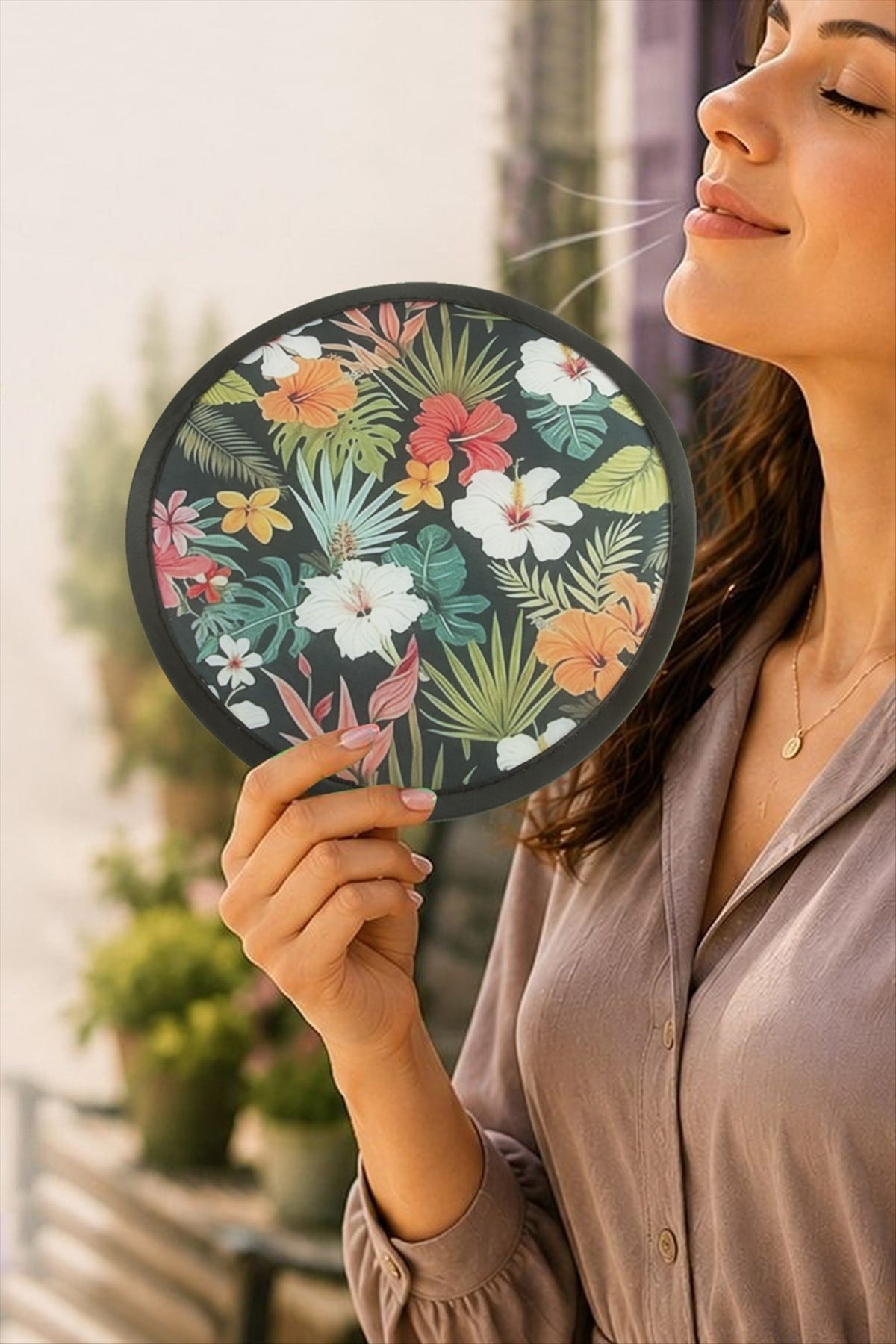Çiçek Kore Yelpaze 20 cm