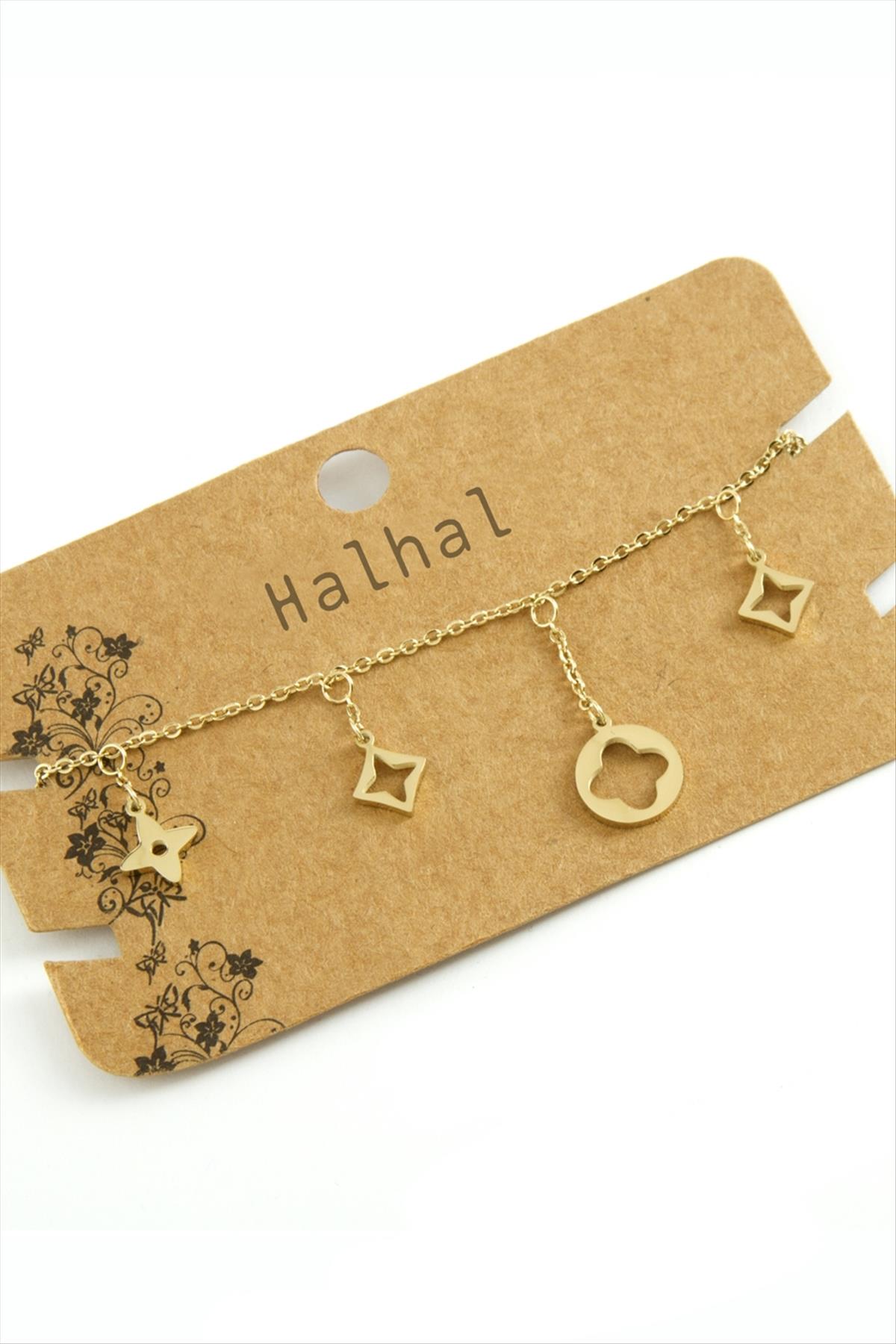 Çiçek Lüks Çelik Halhal