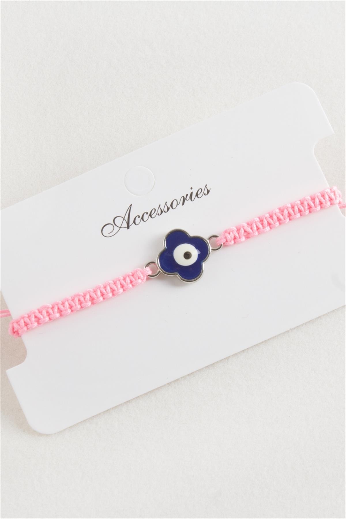 Çiçek Makrome Örgülü Bileklik