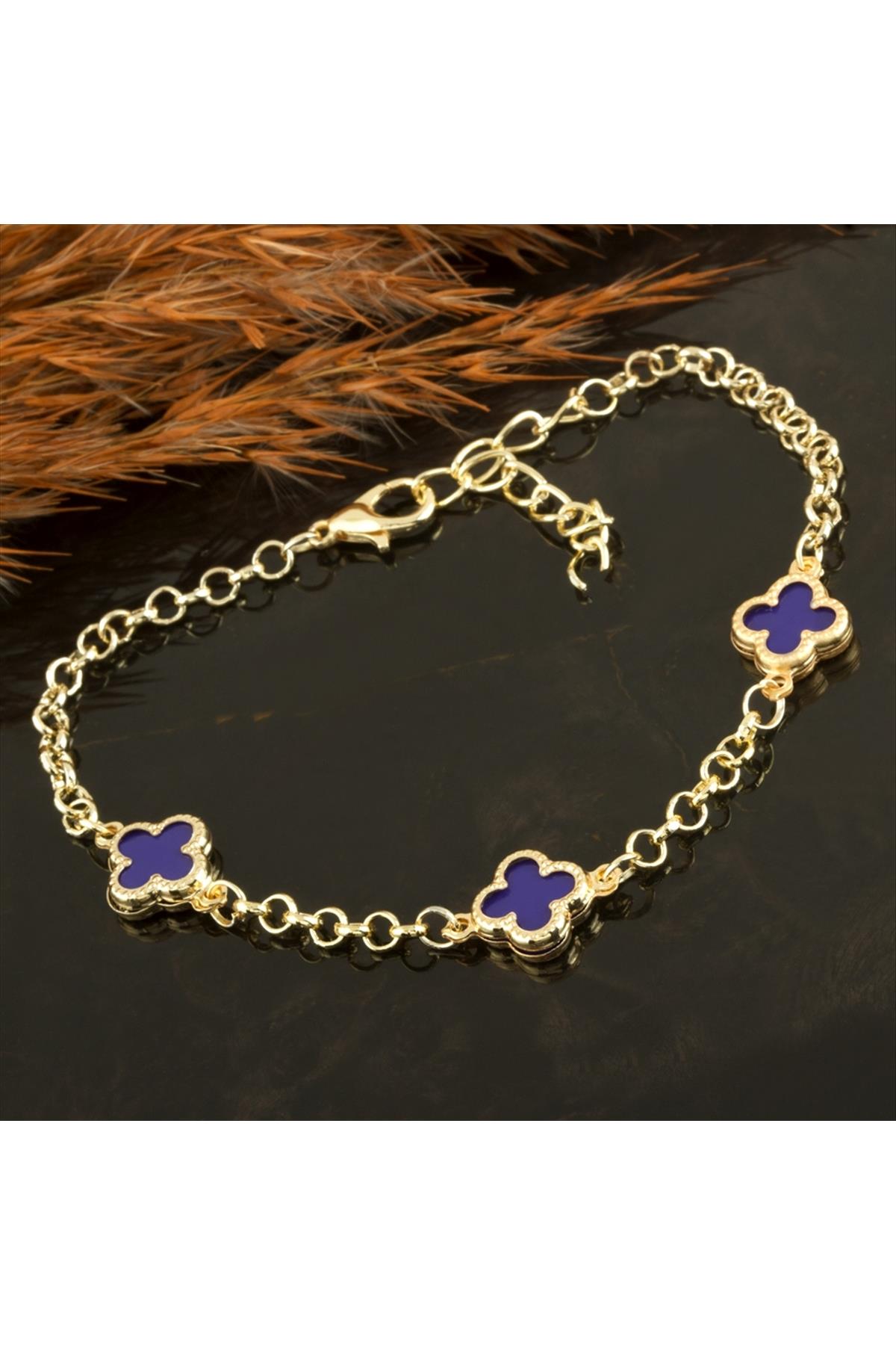 Çiçek Mineli Yeni Sezon Zincir Bileklik