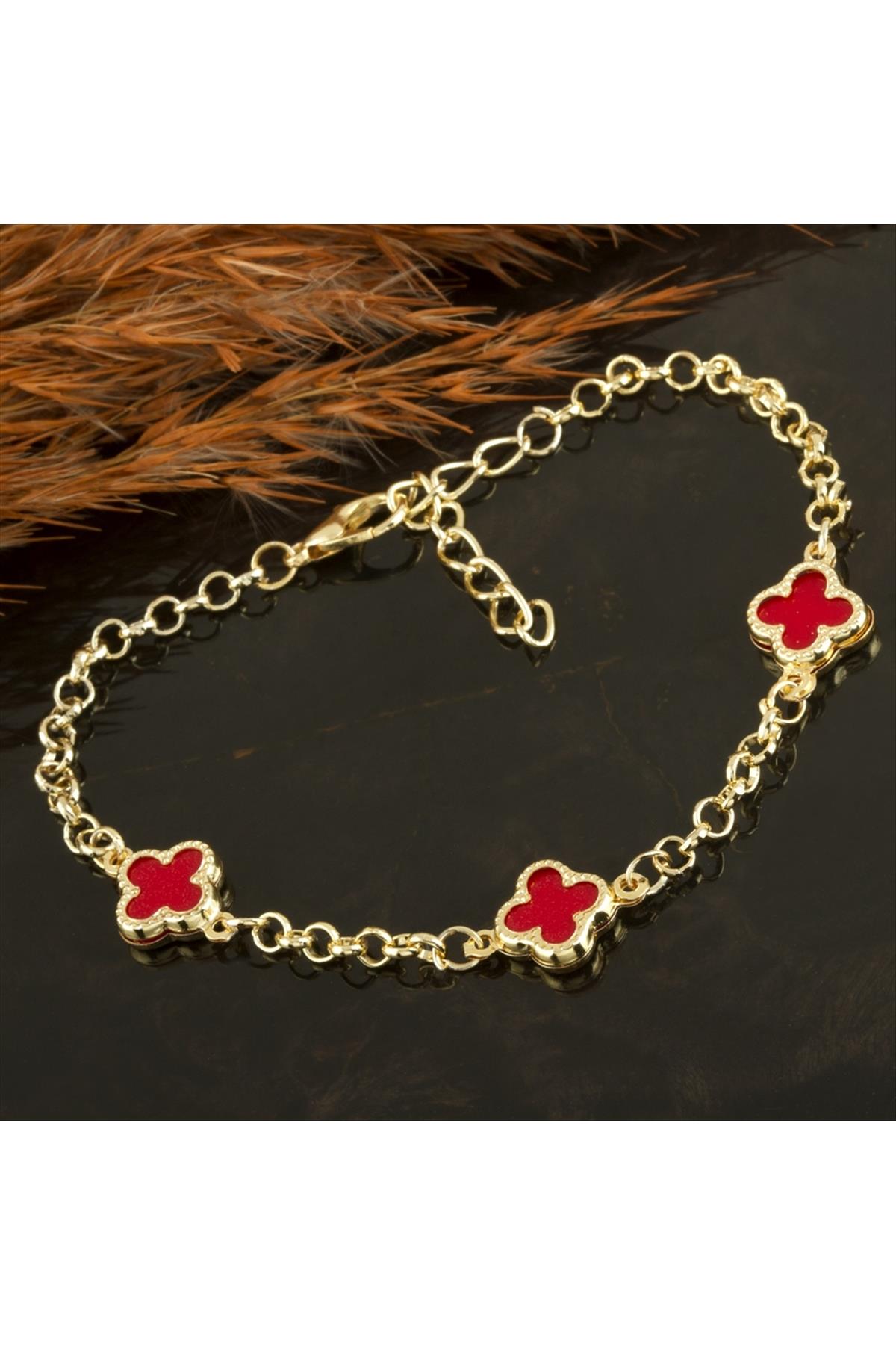 Çiçek Mineli Yeni Sezon Zincir Bileklik