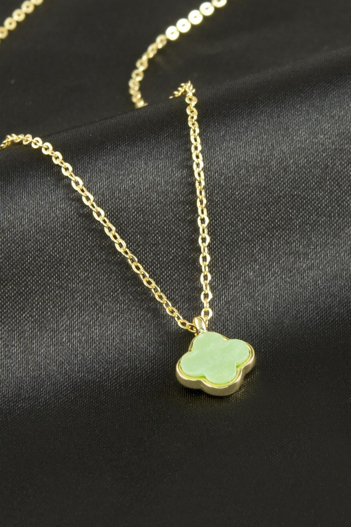 Çiçek Polyester Kolye