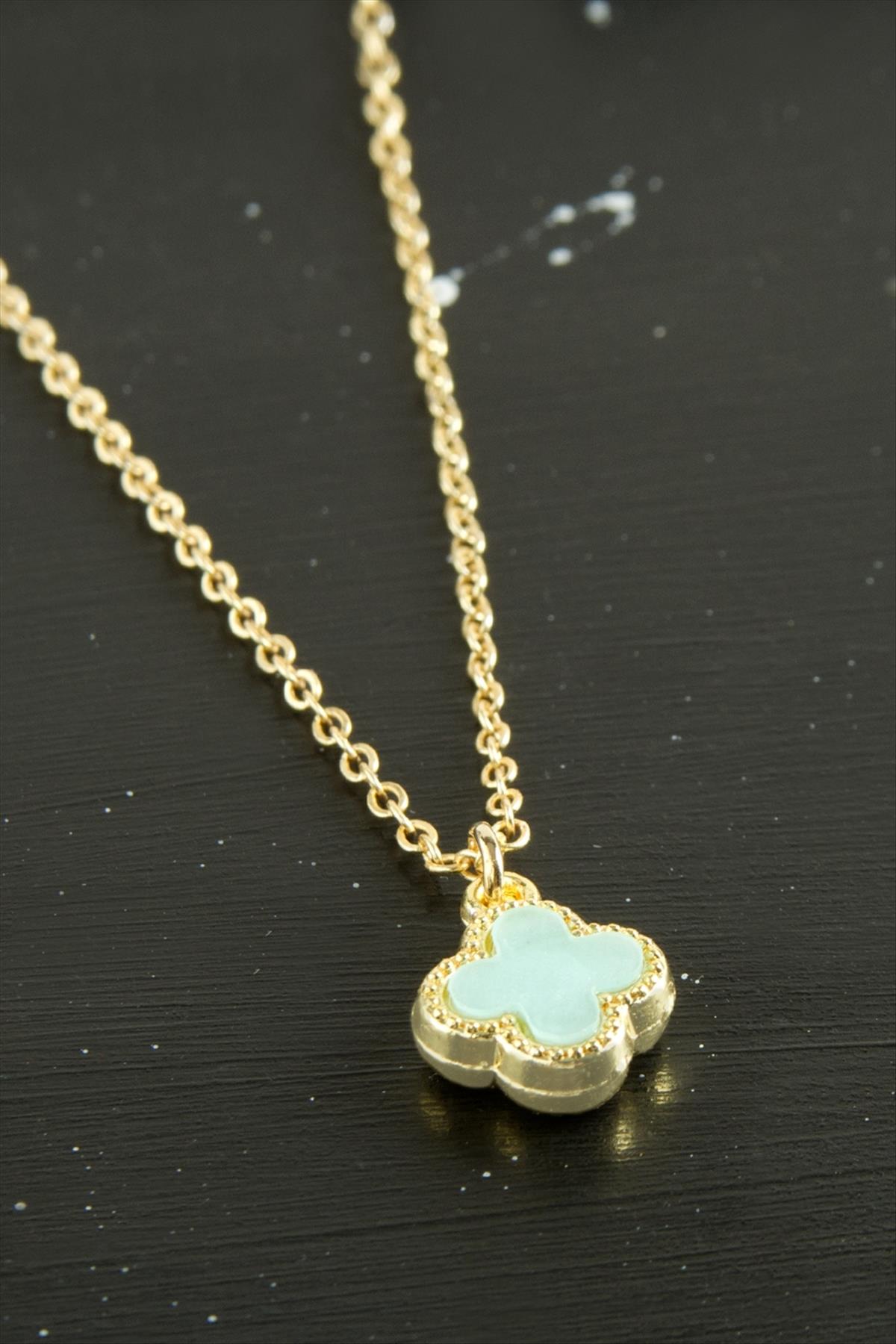 Çiçek Polyester Kolye