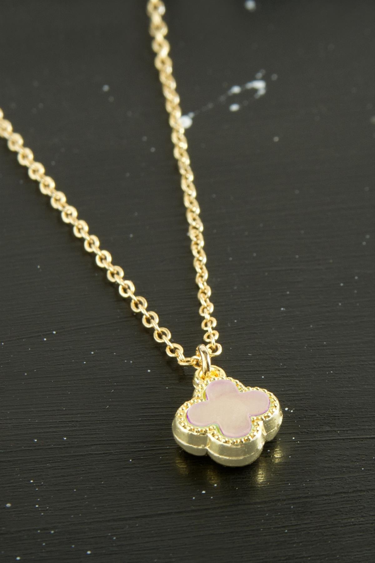 Çiçek Polyester Kolye