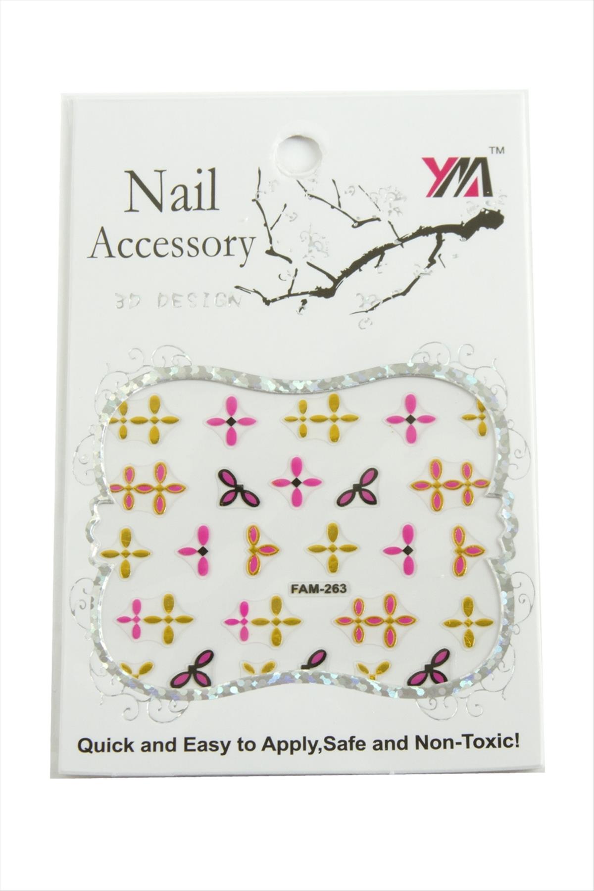 Çiçek Tırnak Aksesuarı Tattoo Sticker