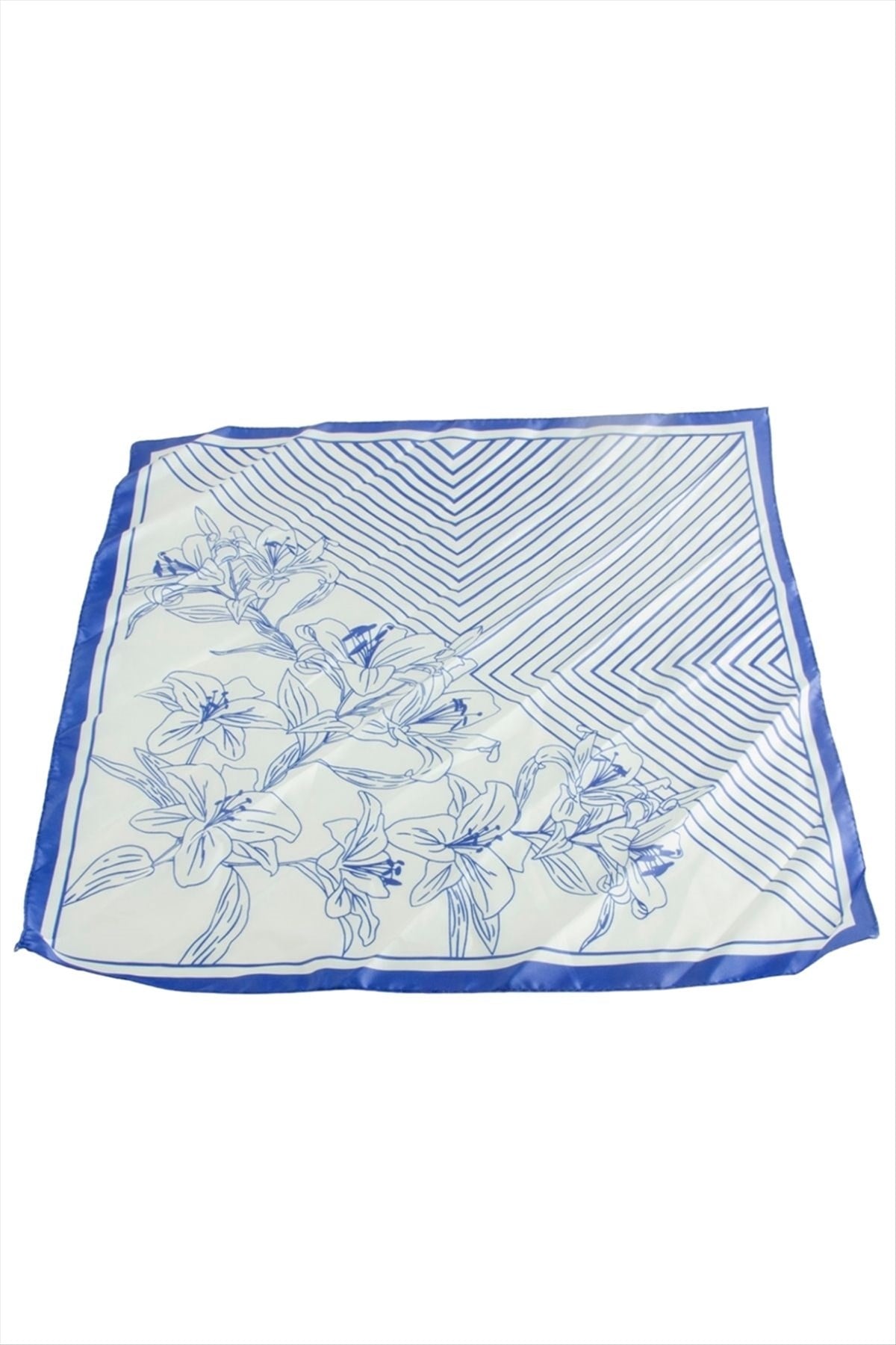 Çiçek Zr Saten Fular 50*50 cm