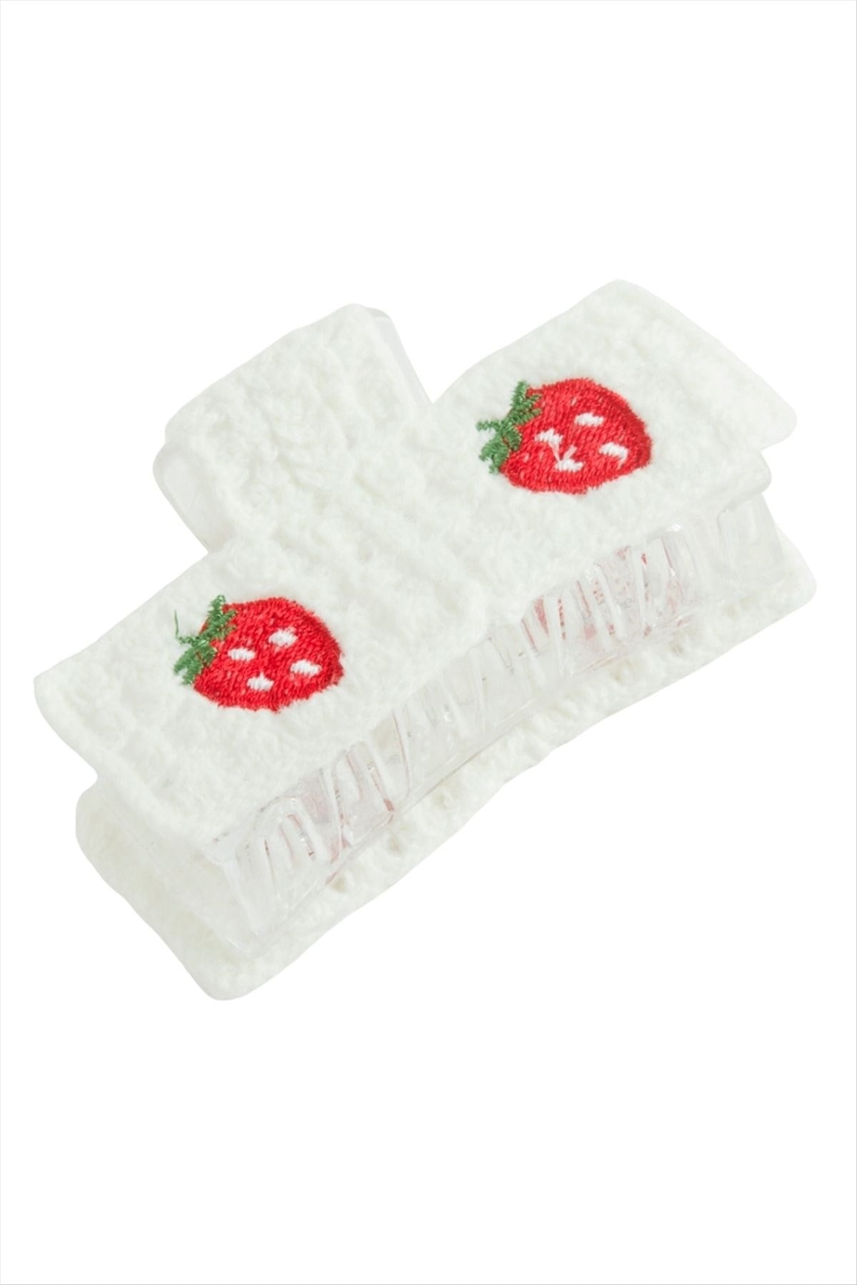 Çilek Örgülü Mandal Toka 8 cm