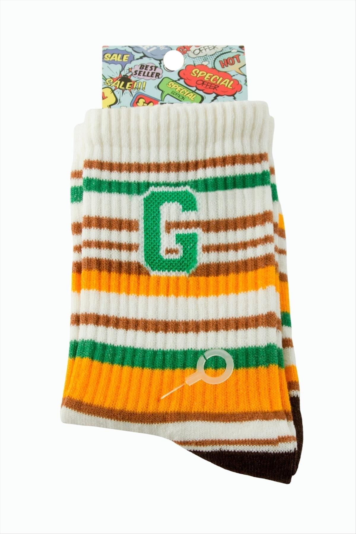 Çizgili Kolej Çorap 8*28