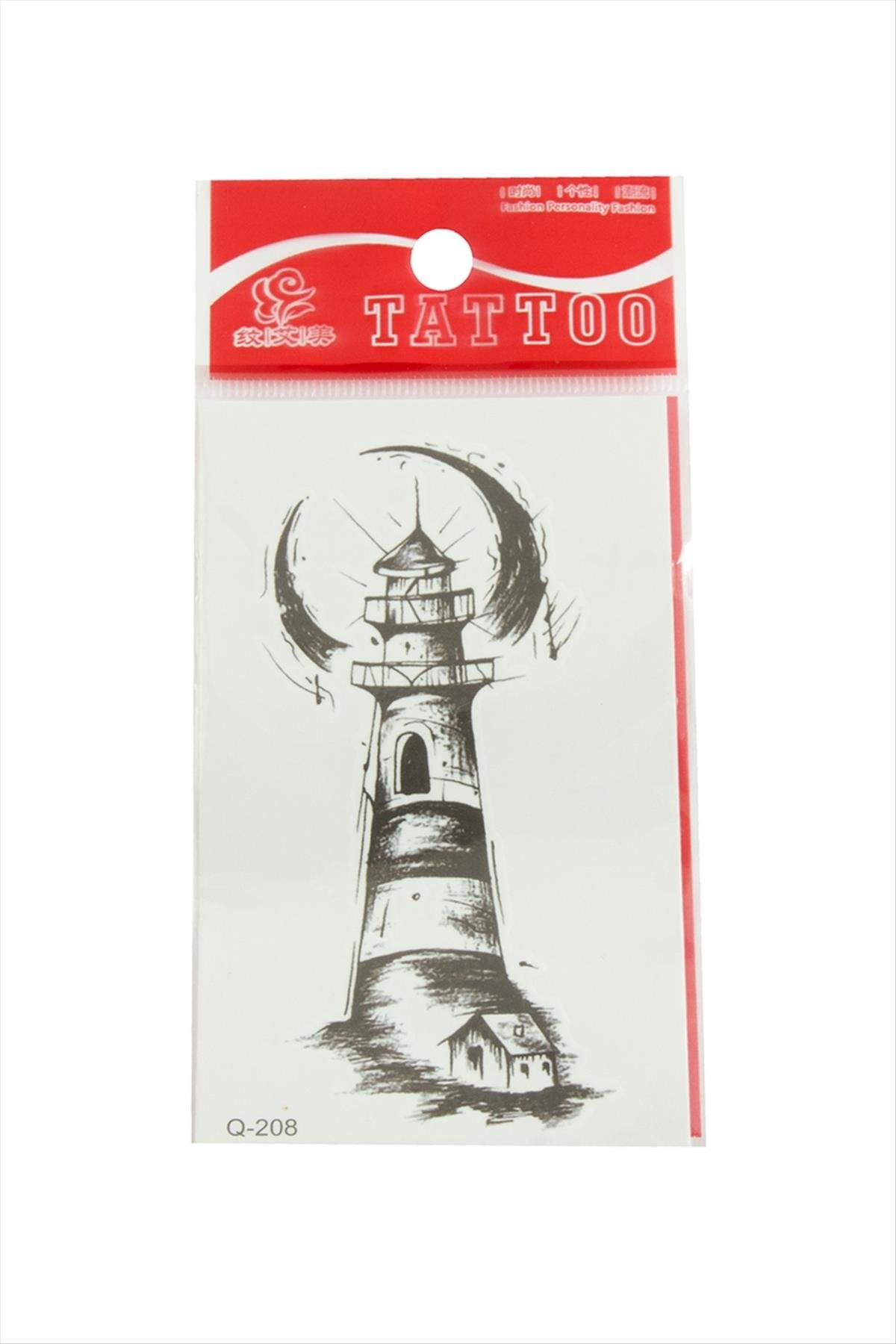 Deniz Feneri Tattoo Dövme Sticker