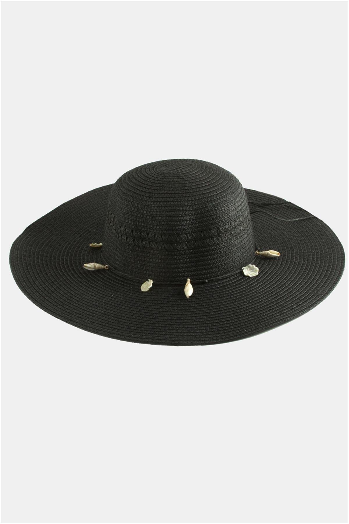 Deniz Kabuğu Hasır Şapka