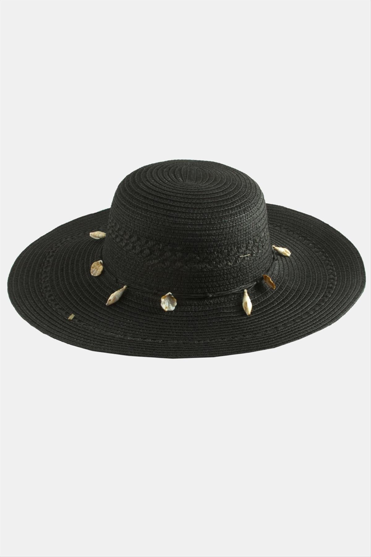 Deniz Kabuğu Hasır Şapka