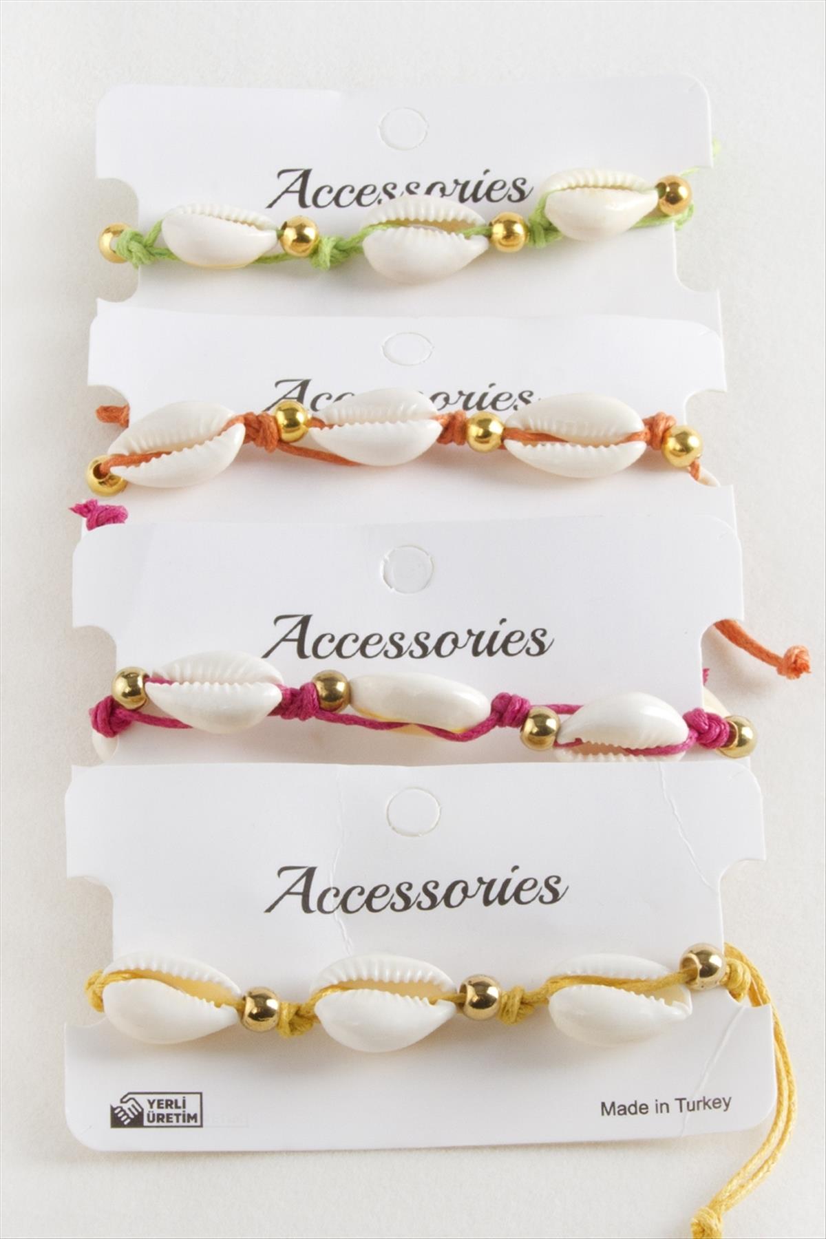 Deniz Kabuğu Makrome İp Bileklik