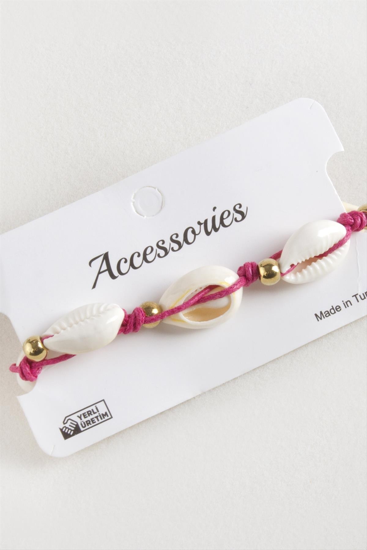 Deniz Kabuğu Makrome İp Bileklik