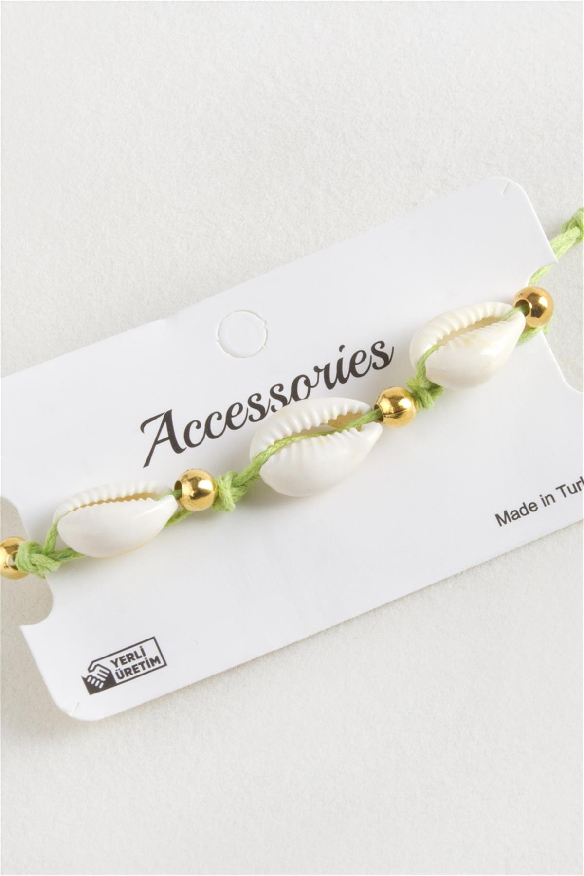 Deniz Kabuğu Makrome İp Bileklik