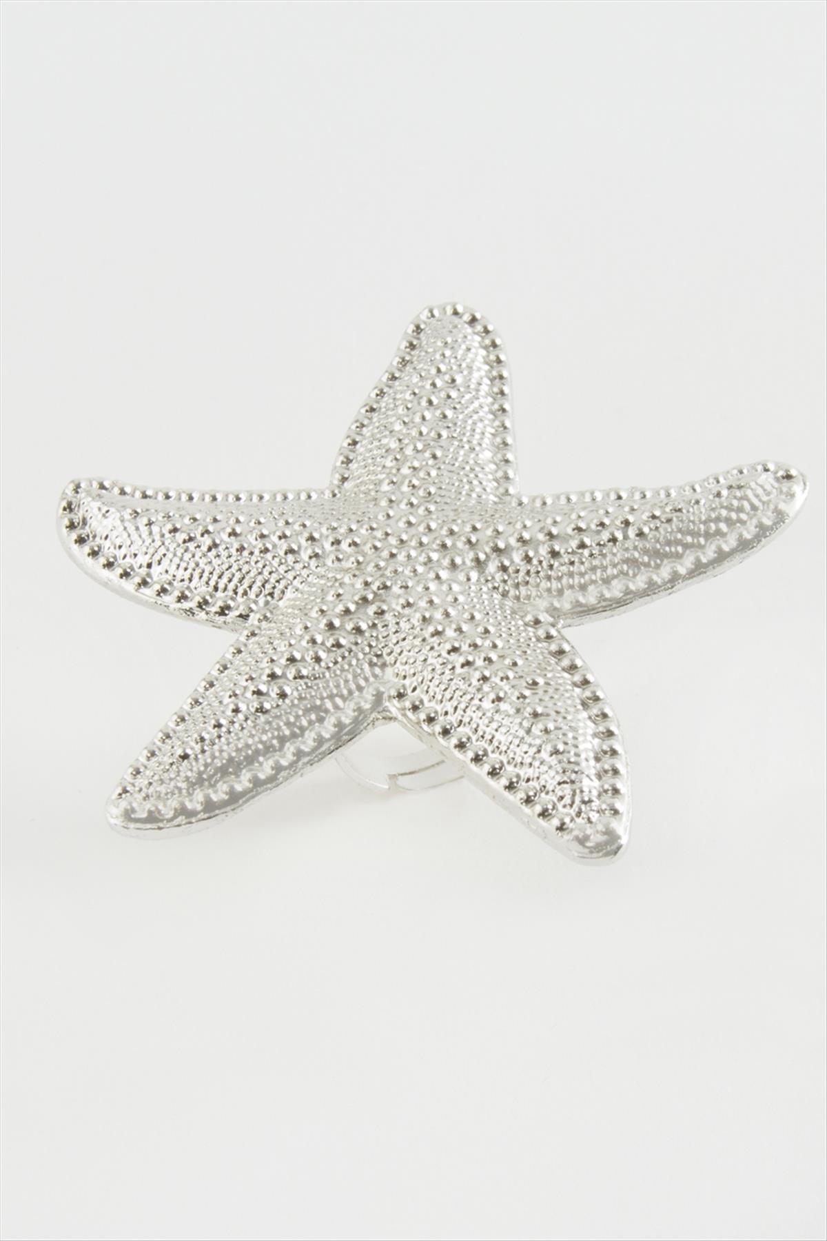 Deniz Yıldızı Metal Yüzük