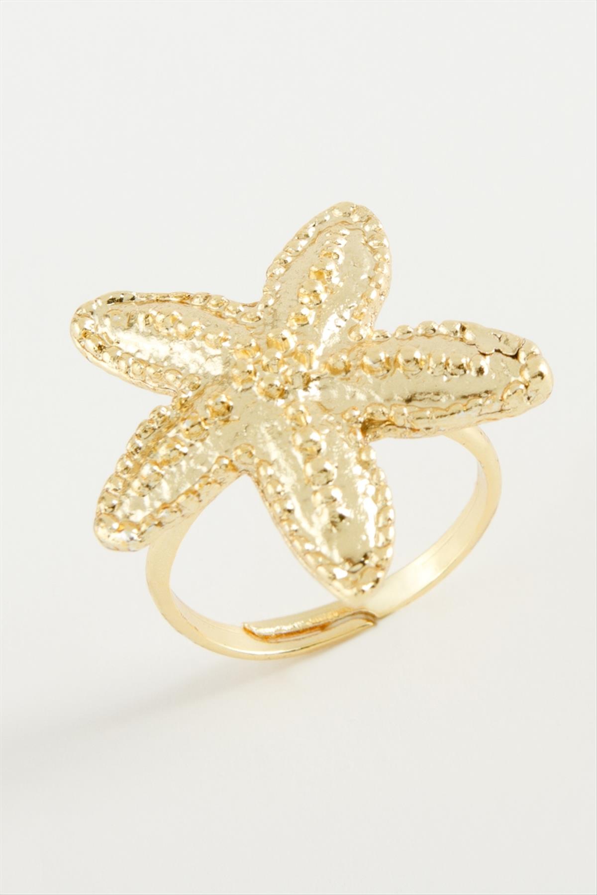 Deniz Yıldızı Metal Yüzük