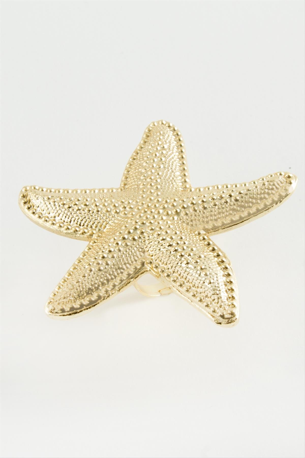 Deniz Yıldızı Metal Yüzük