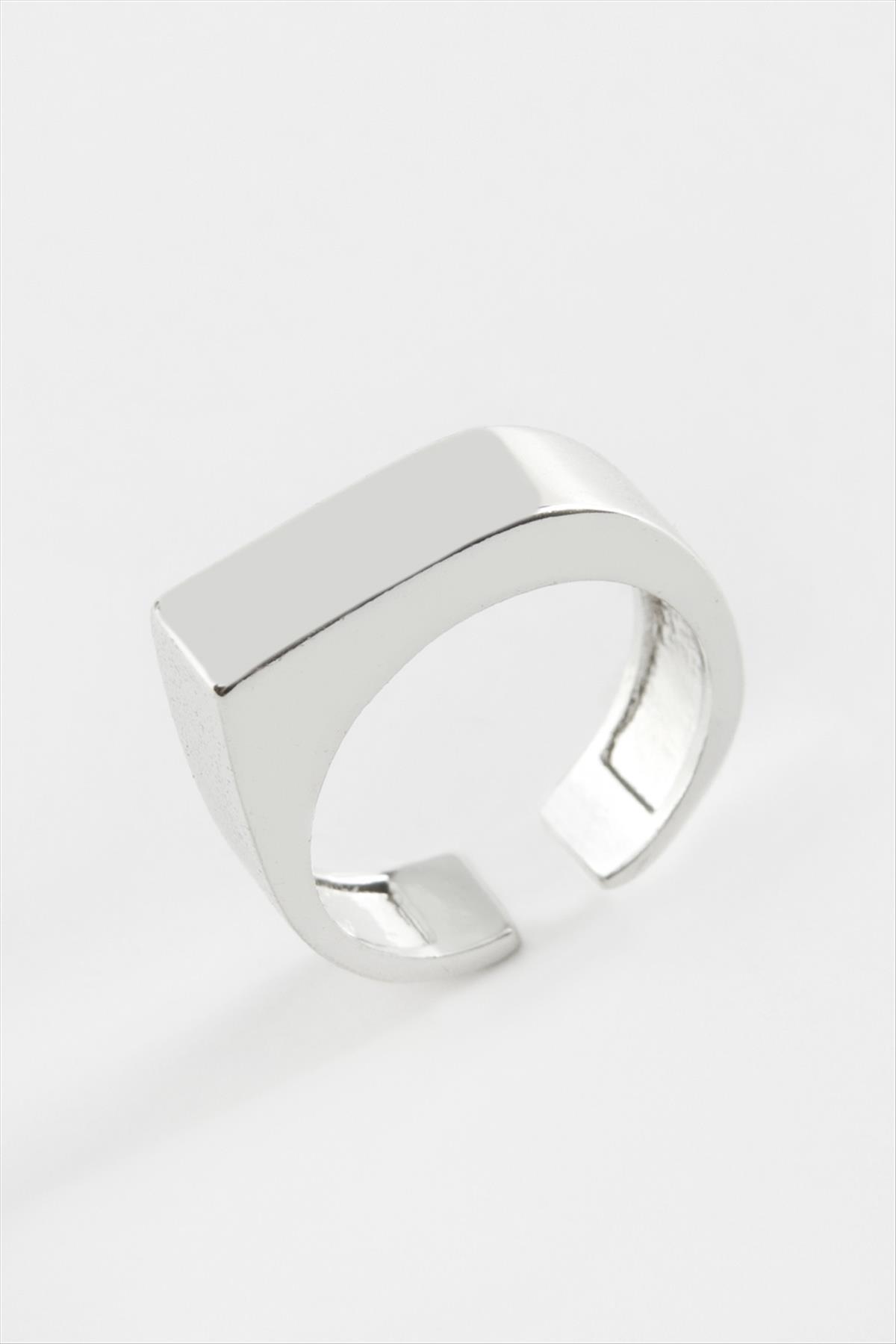 Dikdörtgen Metal Yüzük