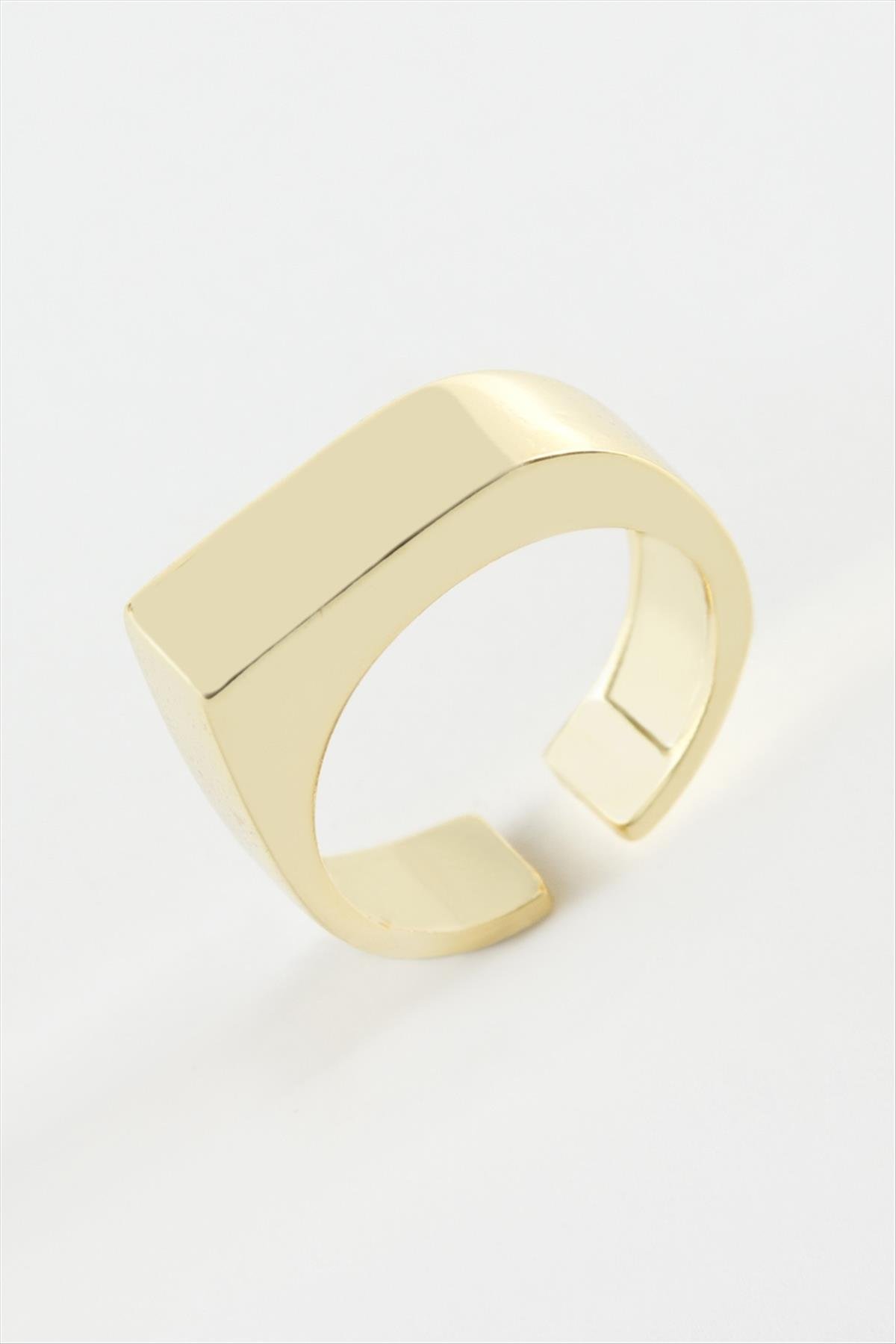 Dikdörtgen Metal Yüzük