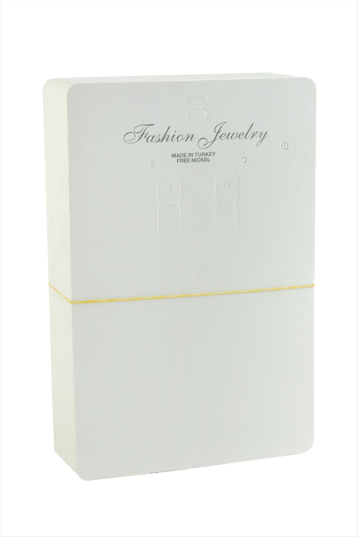 Dikdörtgen Set Kolye Kartı 100 Adet