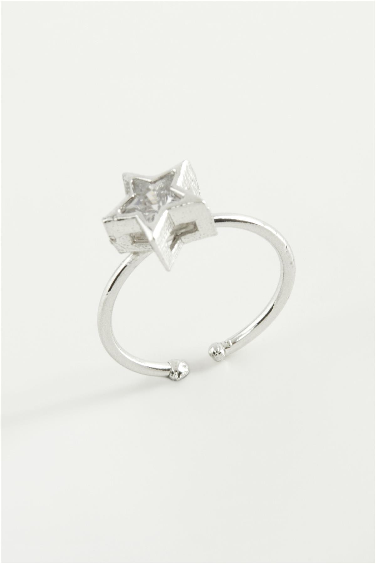 Dikdörtgen Taşlı Yüzük