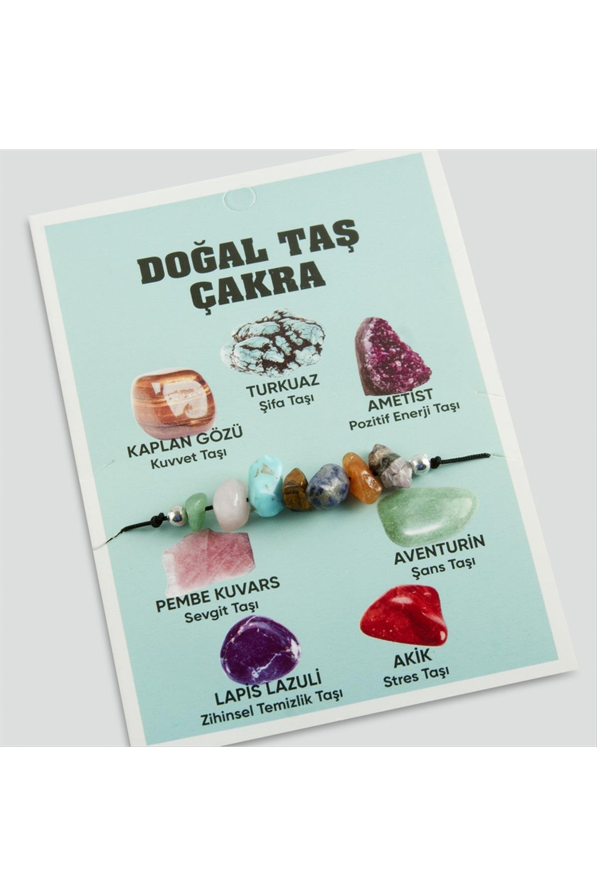 Doğaltaş Taş Çakra Bileklik