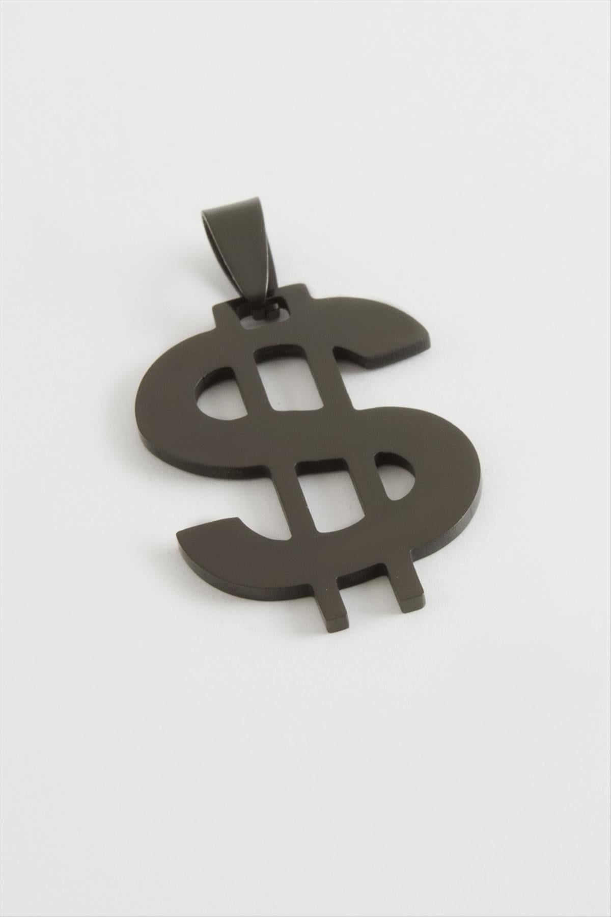 Dolar Çelik Kolye Ucu 3 cm