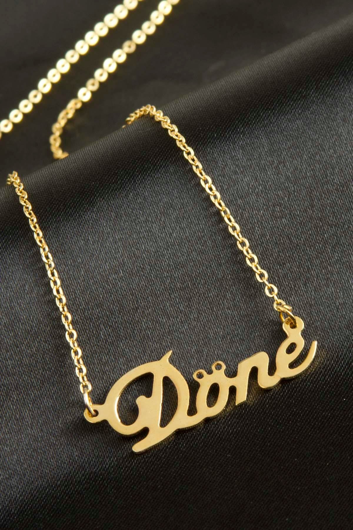 Döne İsimli Kolye (Kişiye Özel)