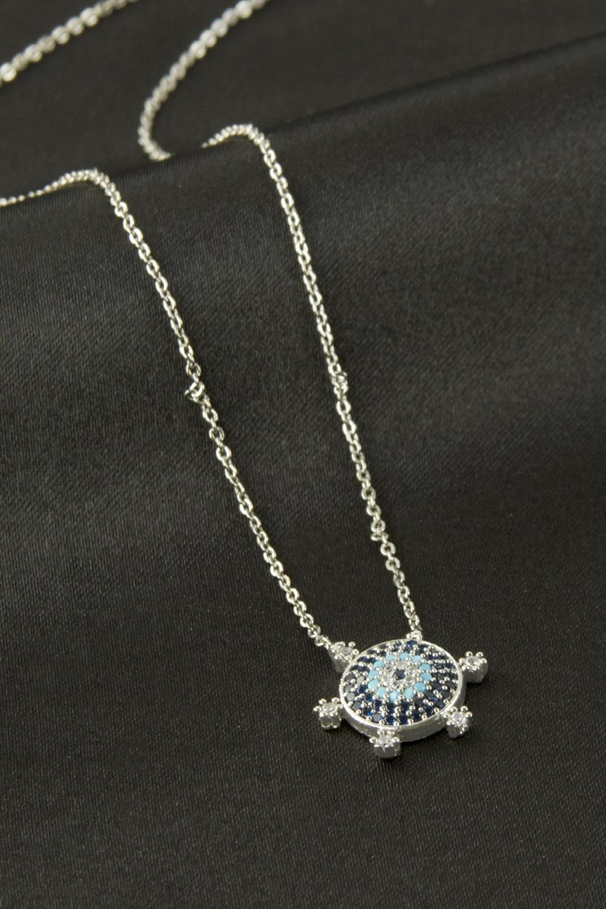 Dümen Zirkon Taşlı Kolye