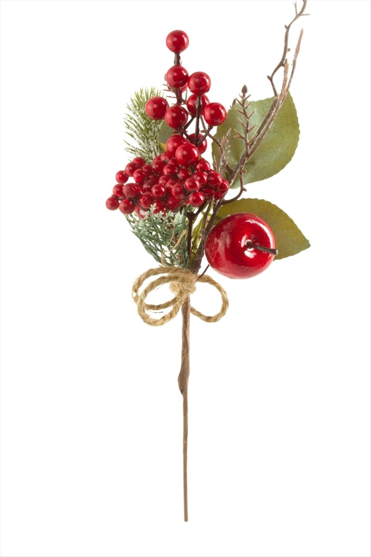 Elma Yapraklı Kokina Yılbaşı Süsü 29 cm