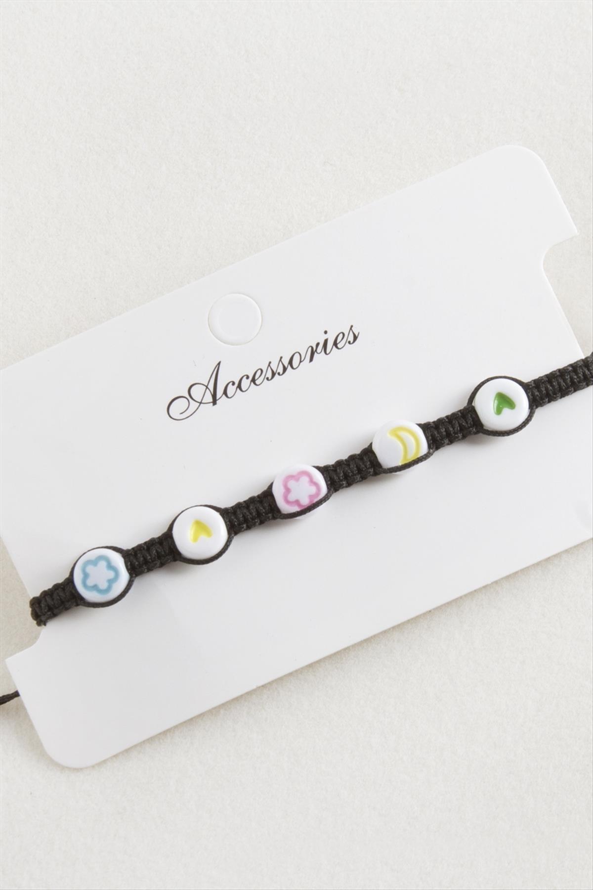 Emoji Makrome Örgülü Bileklik