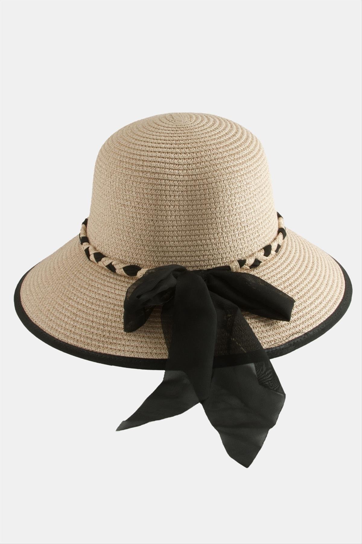 Fiyong Örgülü Hasır Şapka