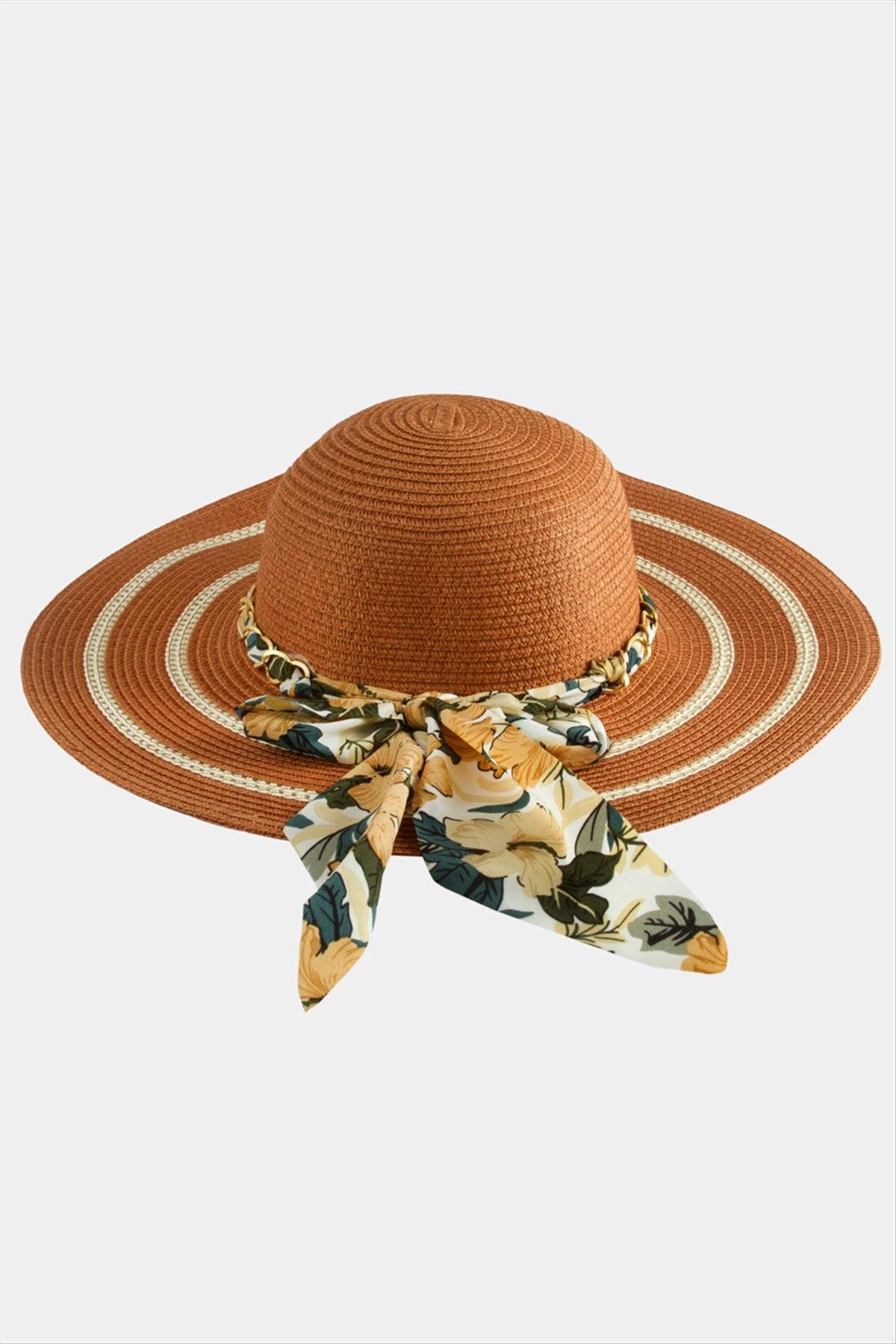 Fiyong Zincir Örgülü Hasır Şapka