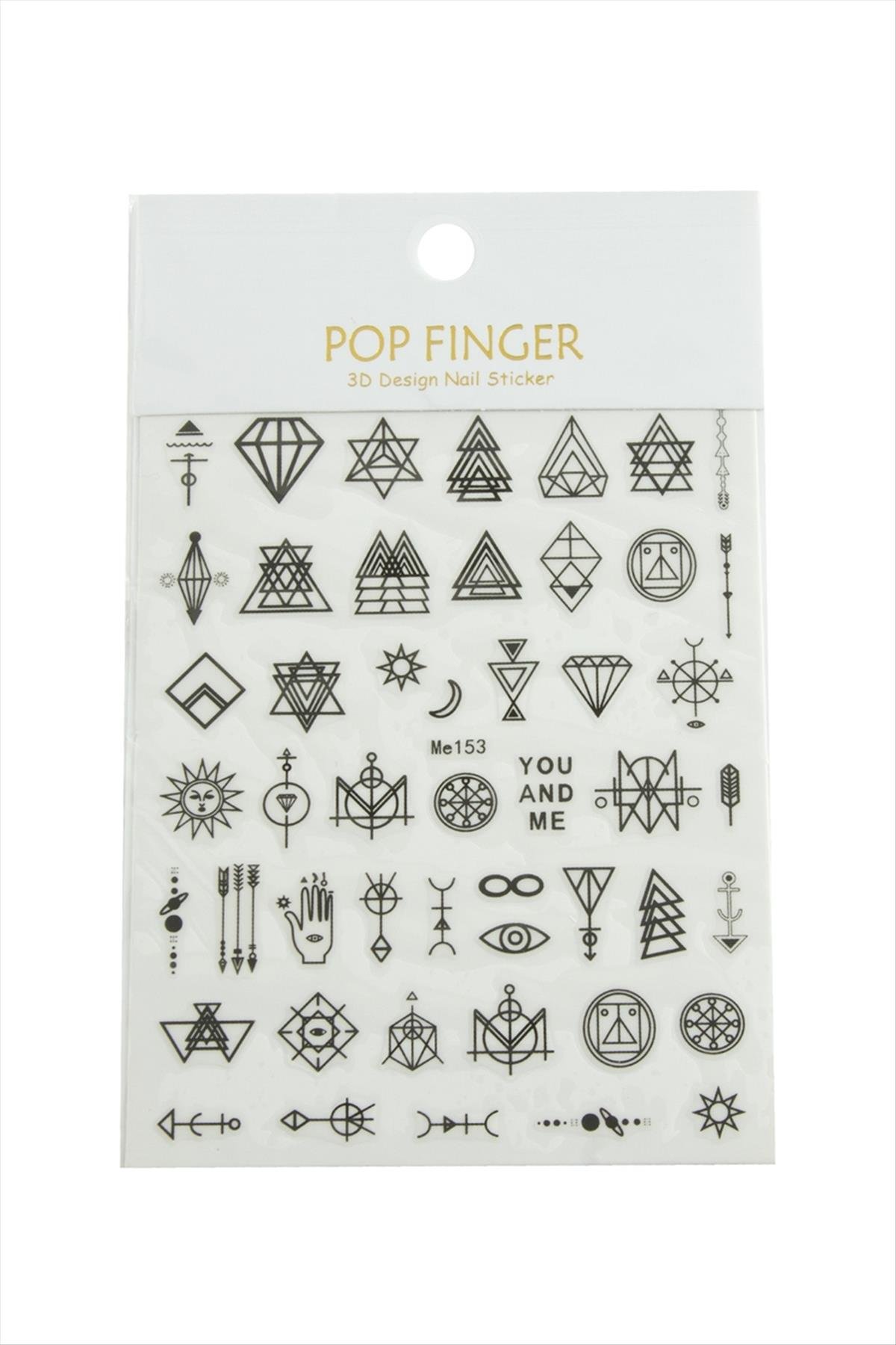 Geometri Tattoo Dövme Sticker