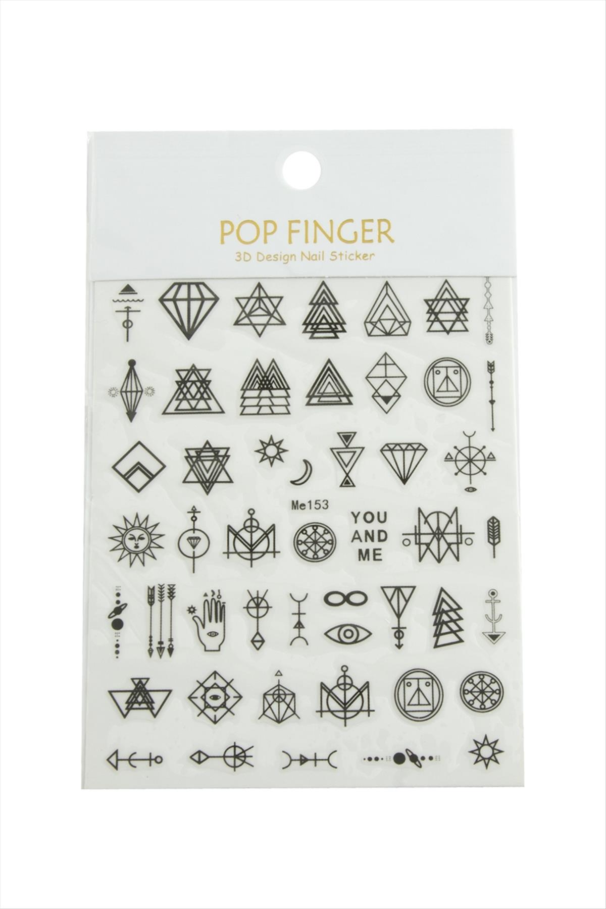 Geometri Tattoo Dövme Sticker