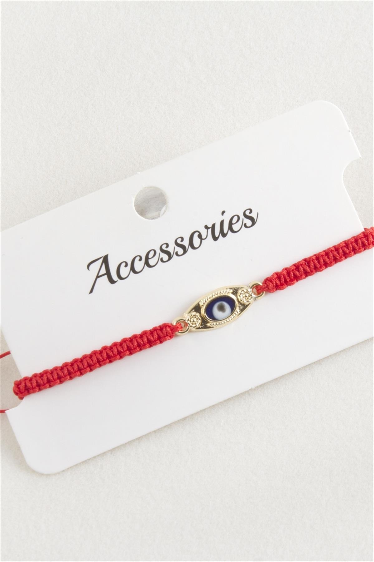 Göz Makrome Örgülü Bileklik