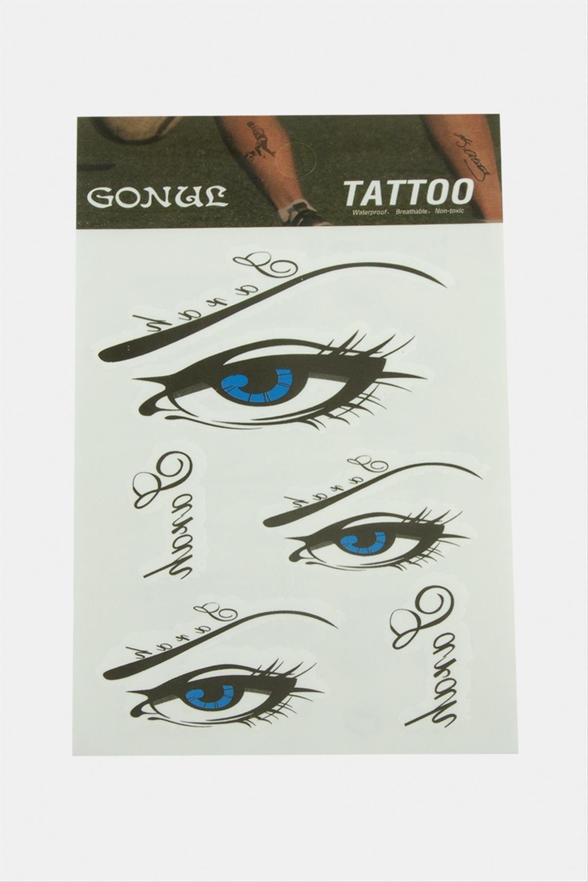 Göz Tattoo Dövme Sticker