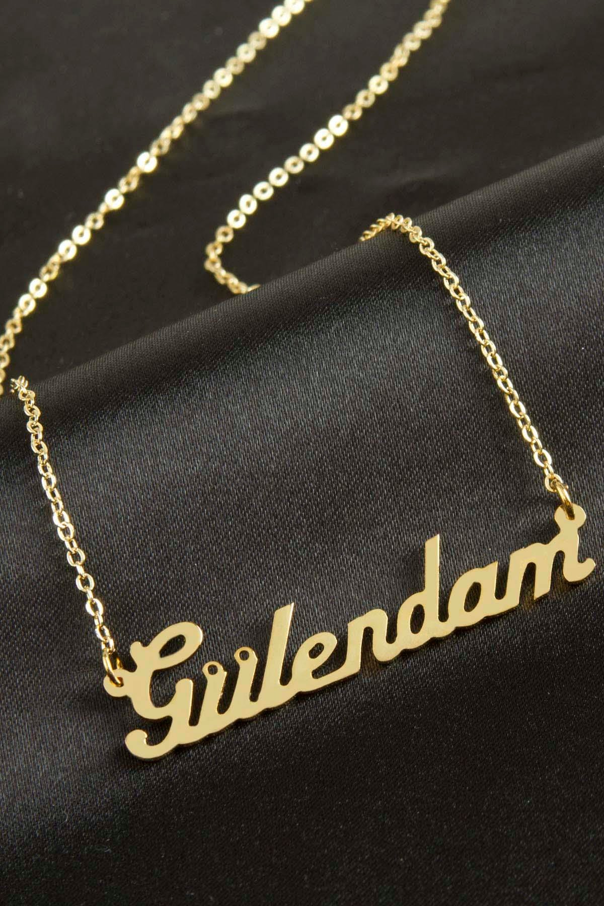 Gülendam İsimli Kolye (Kişiye Özel)