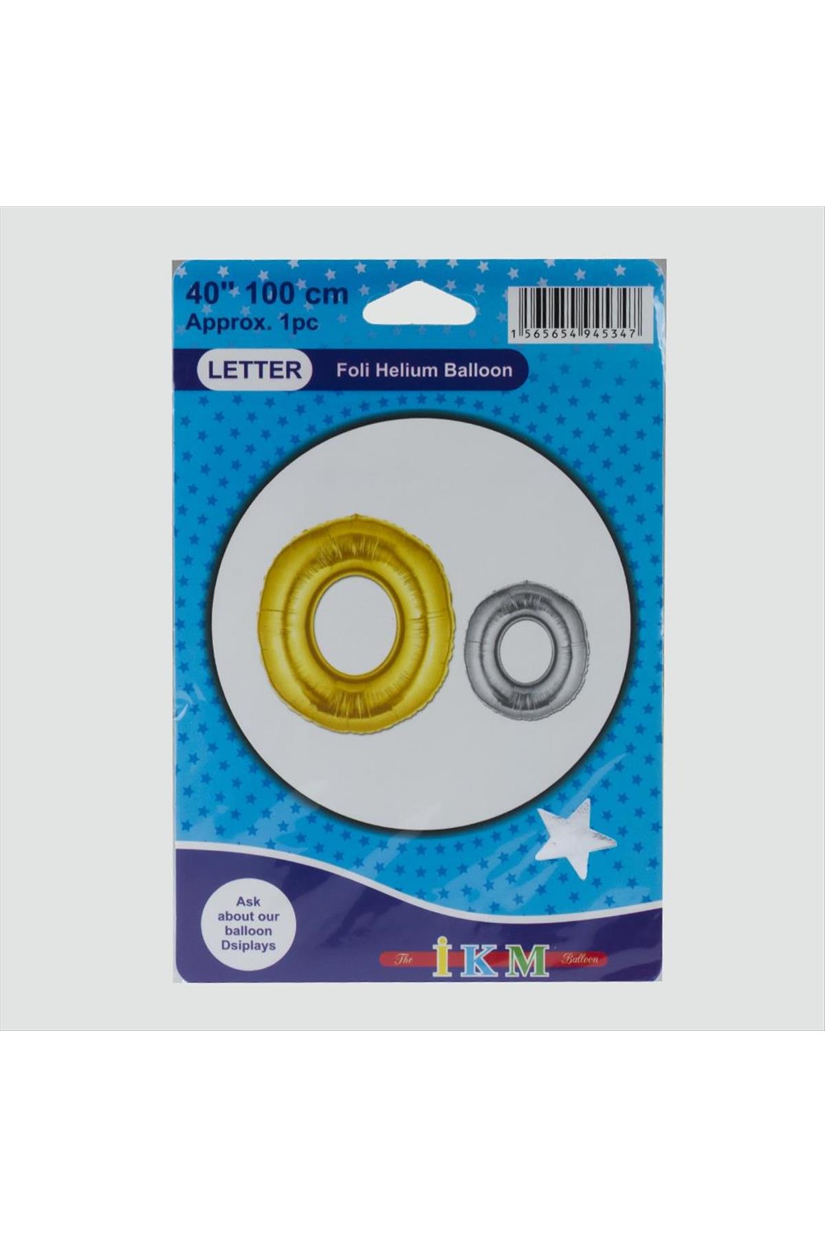 Gümüş Renkli 40*100 Harfli Folyo Balon