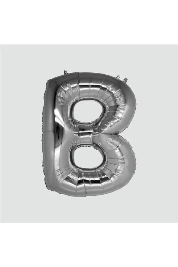 Gümüş Renkli 40*100 Harfli Folyo Balon