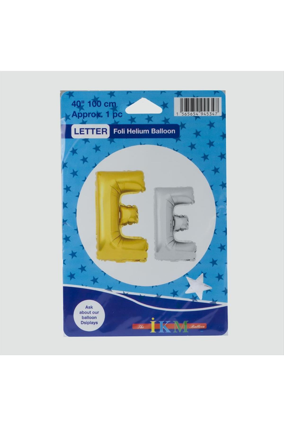 Gümüş Renkli 40*100 Harfli Folyo Balon