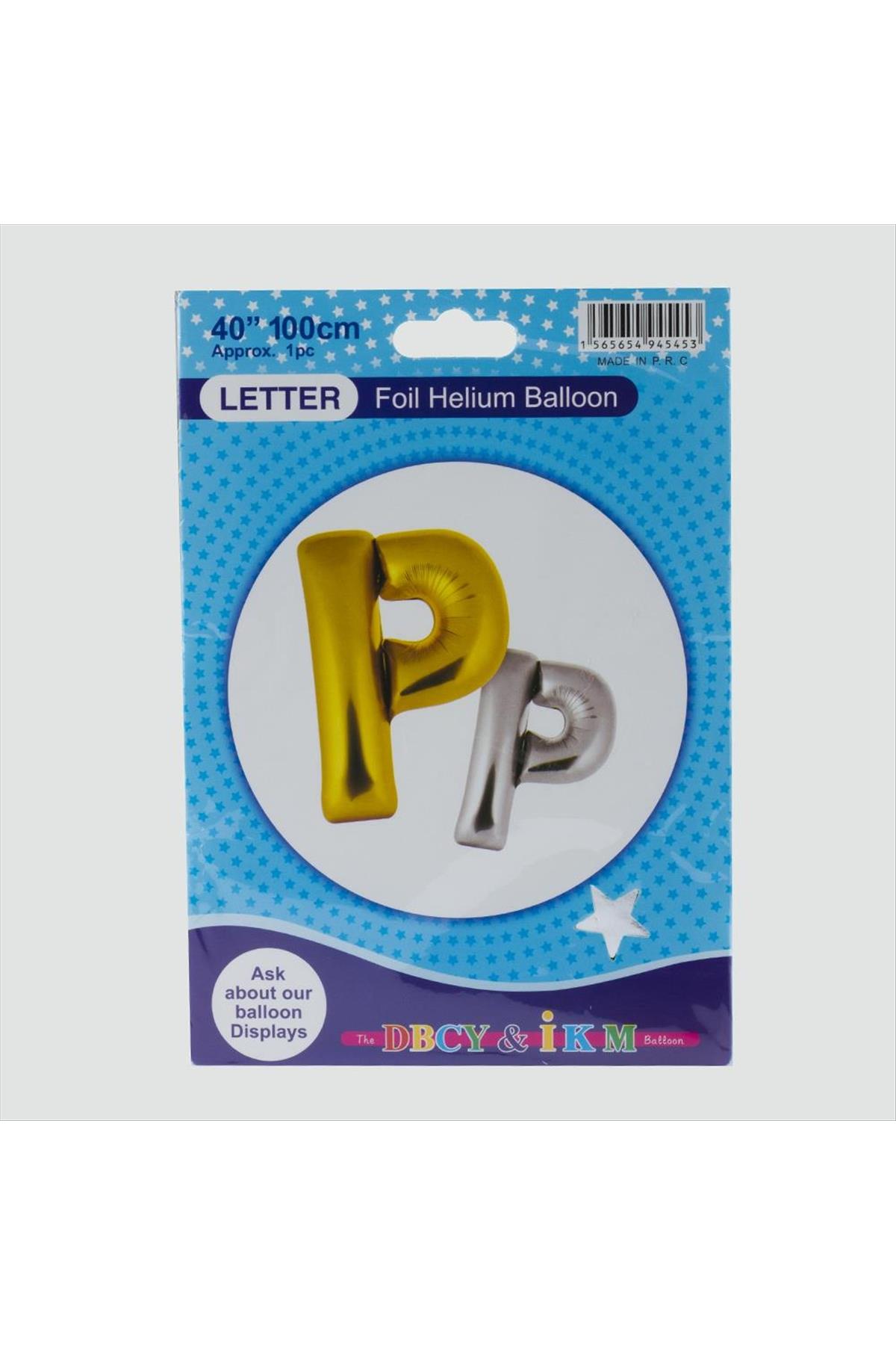 Gümüş Renkli 40*100 Harfli Folyo Balon