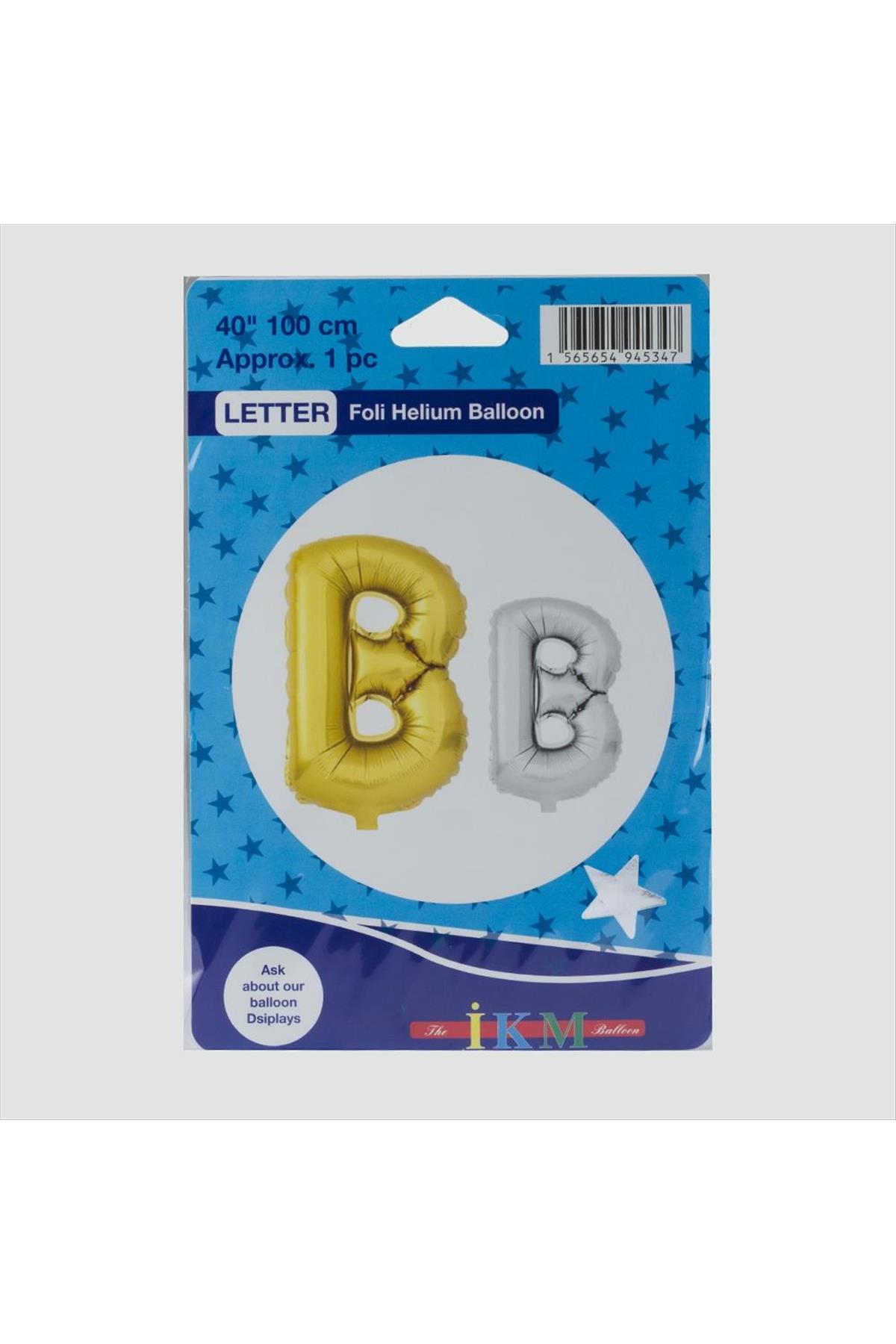 Gümüş Renkli 40*100 Harfli Folyo Balon