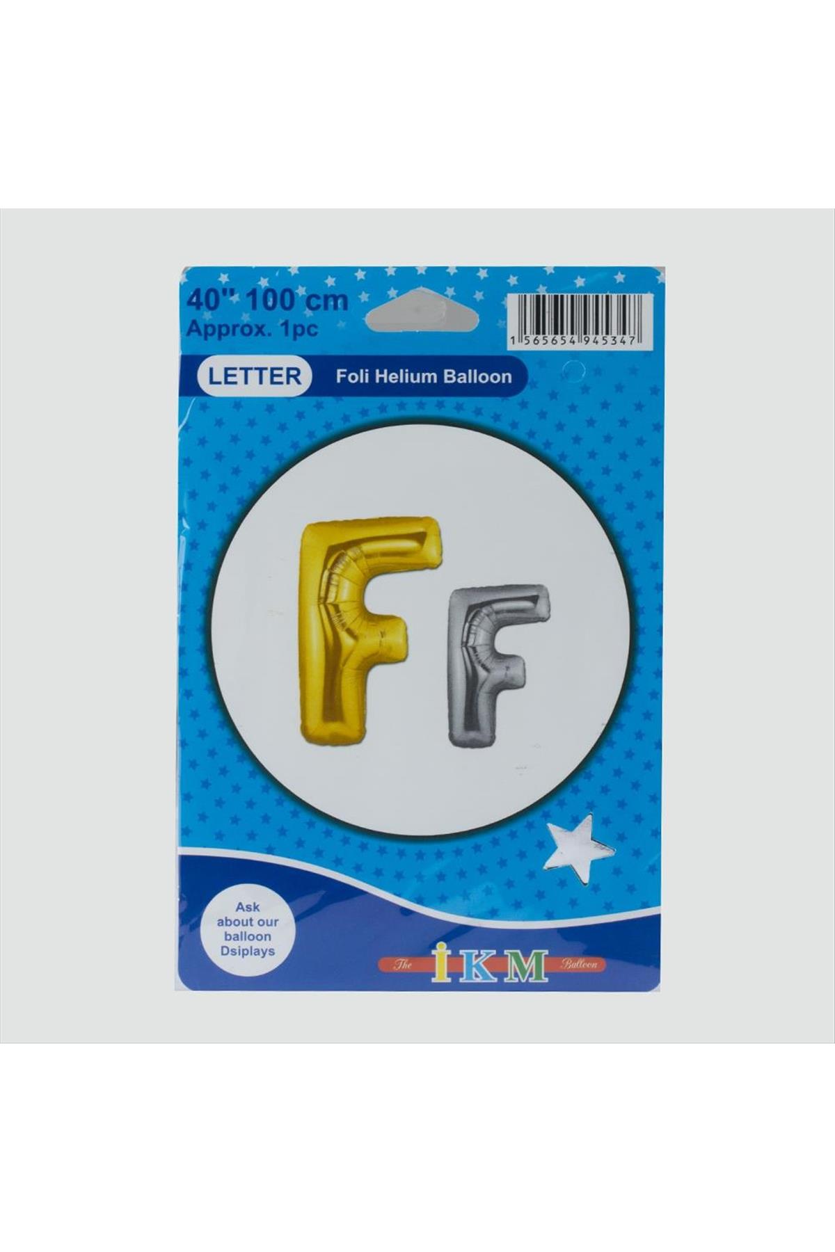 Gümüş Renkli 40*100 Harfli Folyo Balon
