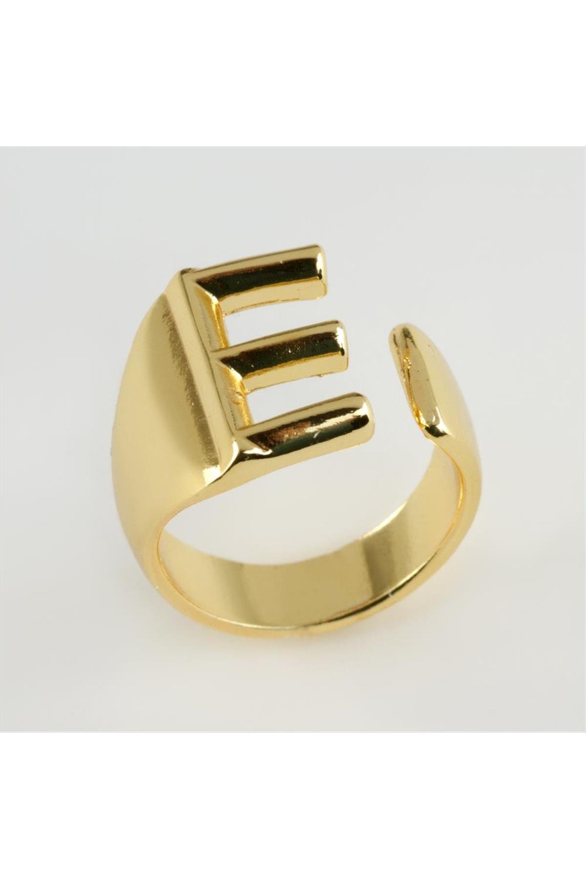 Harfli Lüx Metal Yüzük